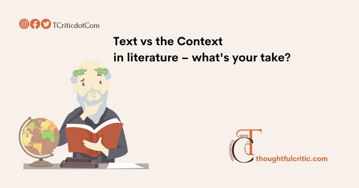 The text or context? What matters more in shaping opinions about literature? An investigation