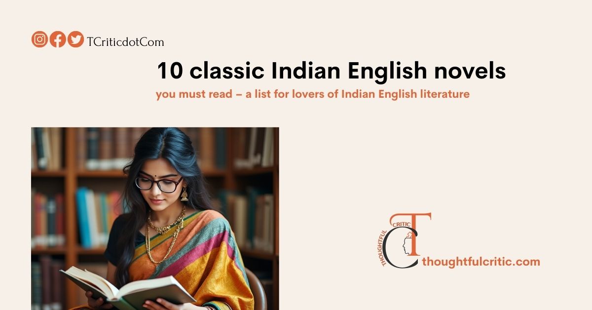 10 Classic Indian English Novels You Must Read – a list for lovers of Indian literature